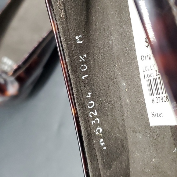 Stuart Weitzman Tortoise Leather Sole Flats 10.5 Made In Spain - Picture 4 of 9